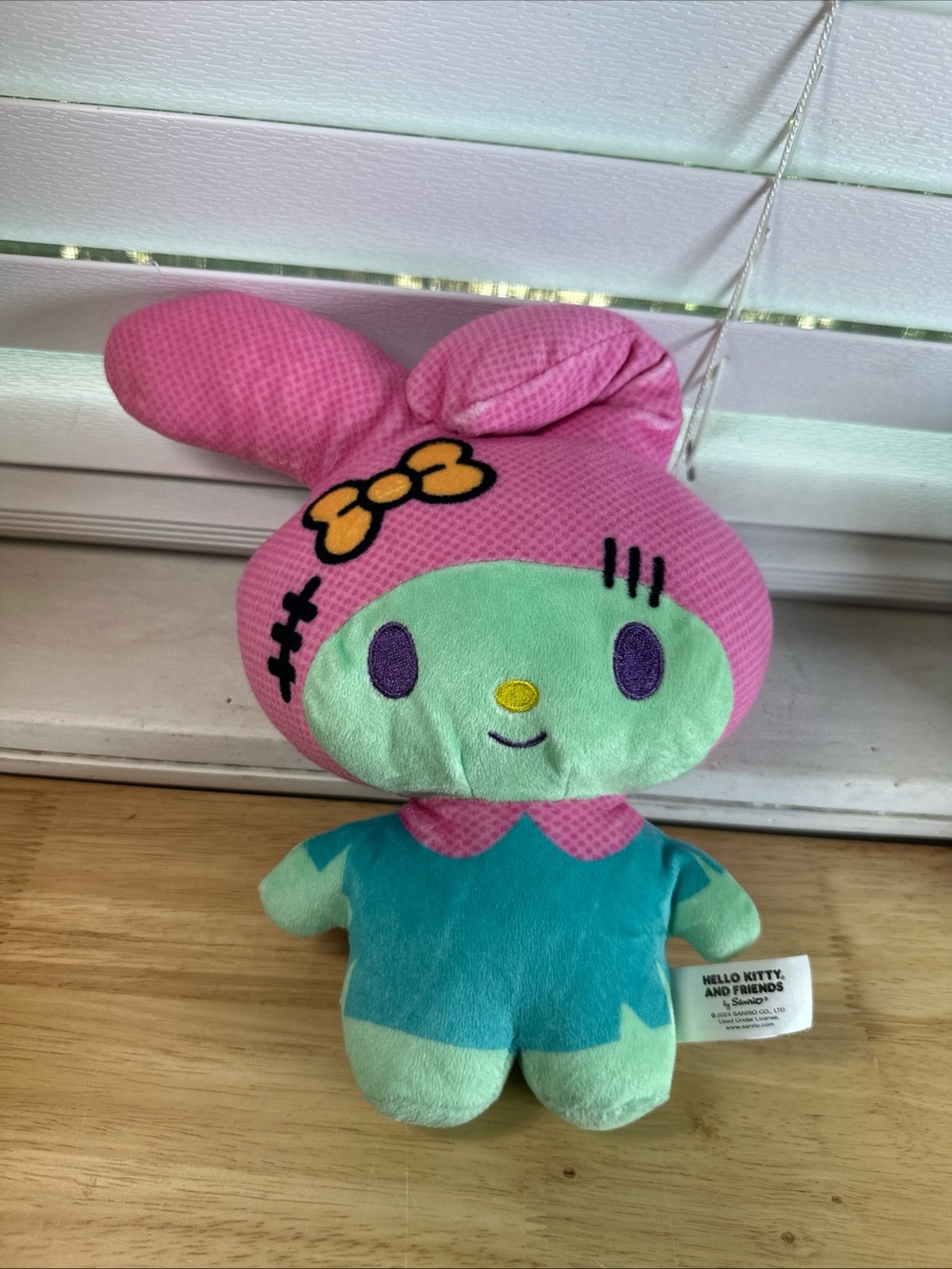 Collectible Sanrio My Melody Plush - Frankenstein Halloween costume